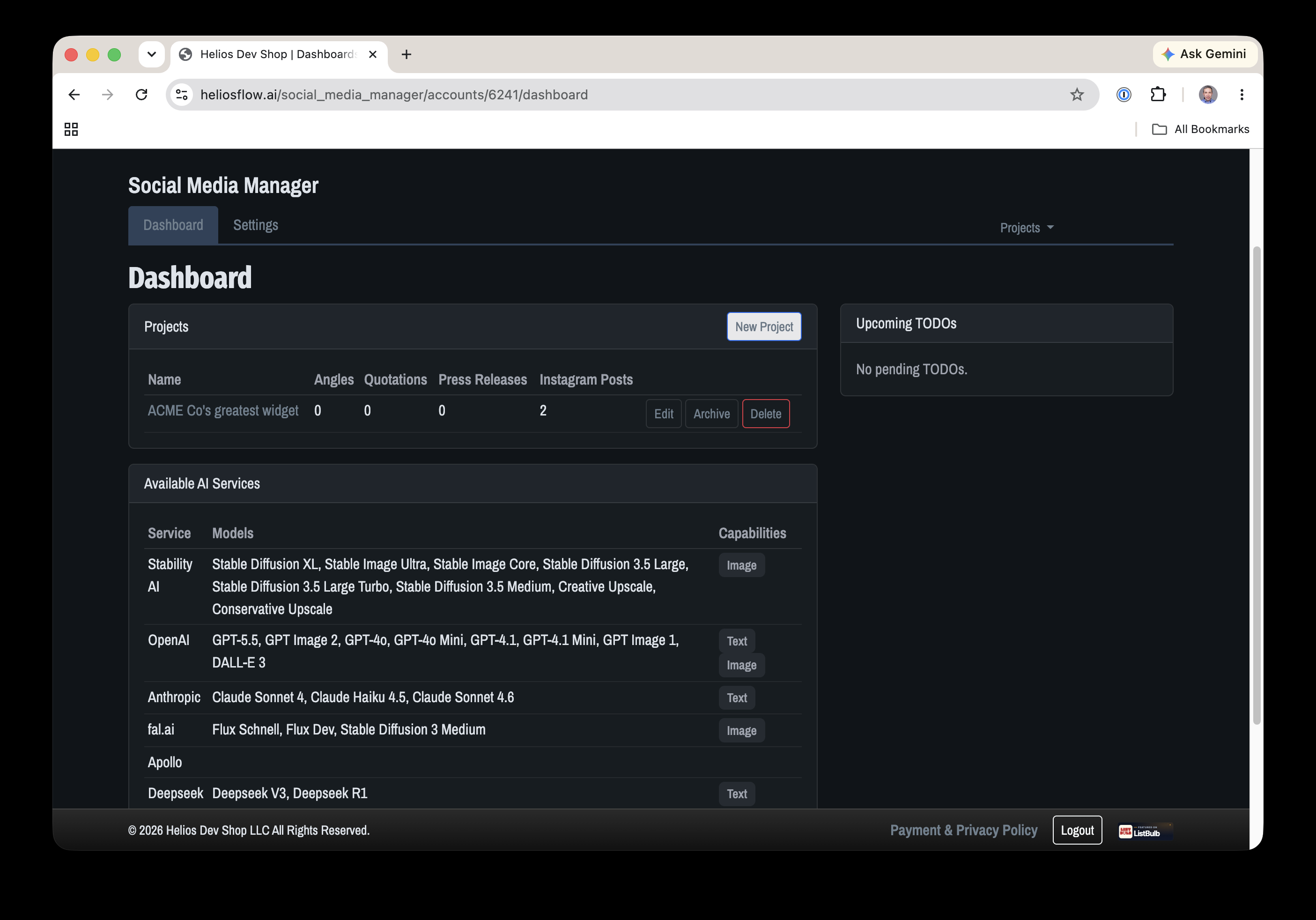 Social Media Manager screenshot 1